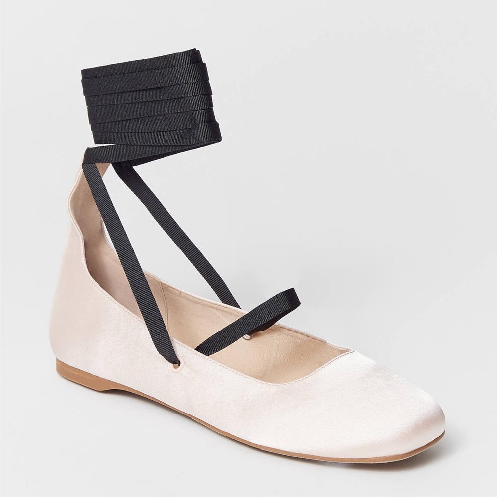 Urban Outfitters Karter Strappy Satin Ballet Flat - Picture 3 of 6
